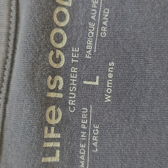 Life Is Good Navy Crusher Long Sleeve "Home Is My Happy Place" Tee - Picture 5 of 8